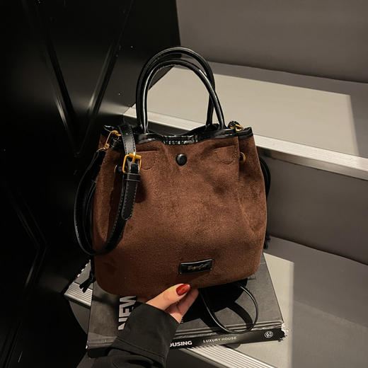 【喵小仟 麂皮绒包包合集】美拉德色系 秋冬包包 通勤约会百搭 商品图7