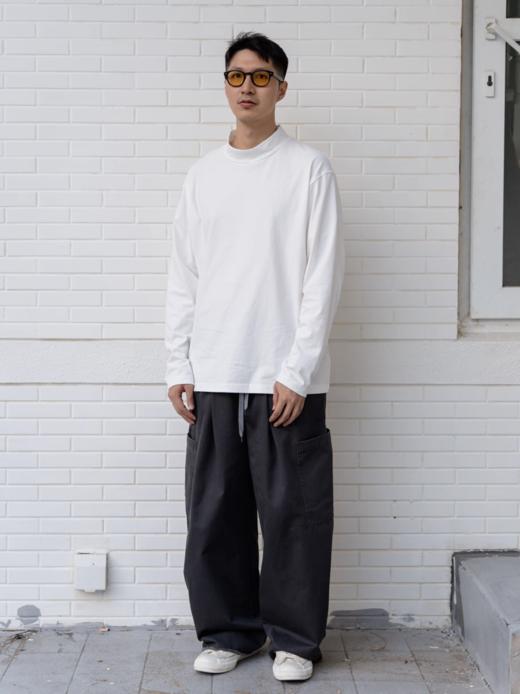 GYOZA PASTA/GP25AW-C051/纯棉半高领长袖T恤卫衣打底衫270g 商品图4