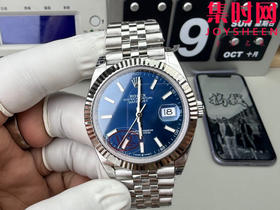 劳力士 VS日志41系列 VS日志V2版 蓝色盘 男士腕表 丹东3235机 五珠带 表径41mm