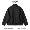 26176SDSA男士秋冬新款痞帅男装美式简约拼皮翻领设计夹克外套复古百搭 商品缩略图4