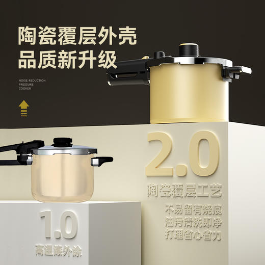 kimscook高压锅防爆大容量小型微压力锅煲炖汤家用燃气电磁炉通用 商品图7