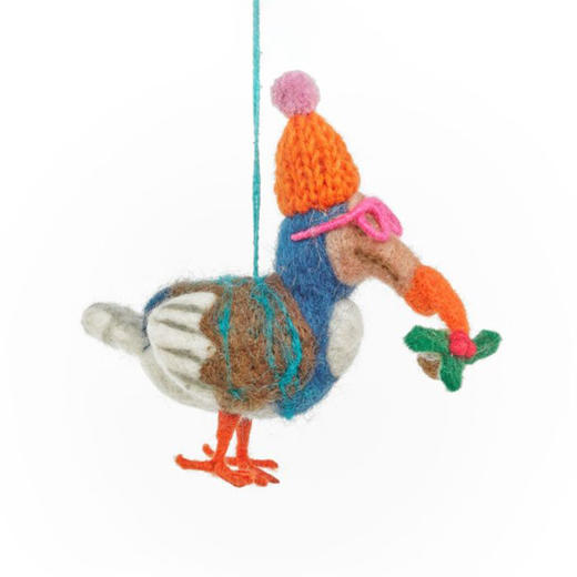 北京仓｜Felt So Good-Festive Dodo-穿彩色毛衣的渡渡鸟 羊毛毡 挂件［英国设计师］ 商品图1