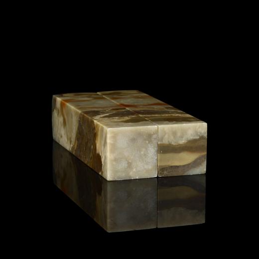 孤品017374昌化石奇纹对章2.6*2.6*10.8cm 商品图4