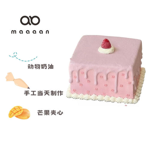 Ins方形简约蛋糕 商品图0
