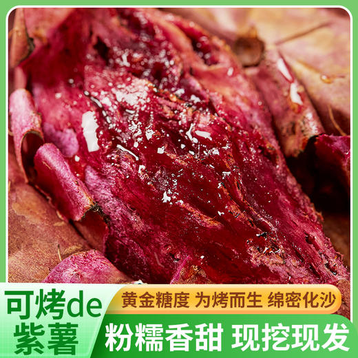 【生鲜】可烤的紫薯 香甜粉糯 整箱发货 软糯绵密 无筋无丝 已糖化甜度高 收到后可直接烤制 云南高原红土地生长 农残检测 商品图0