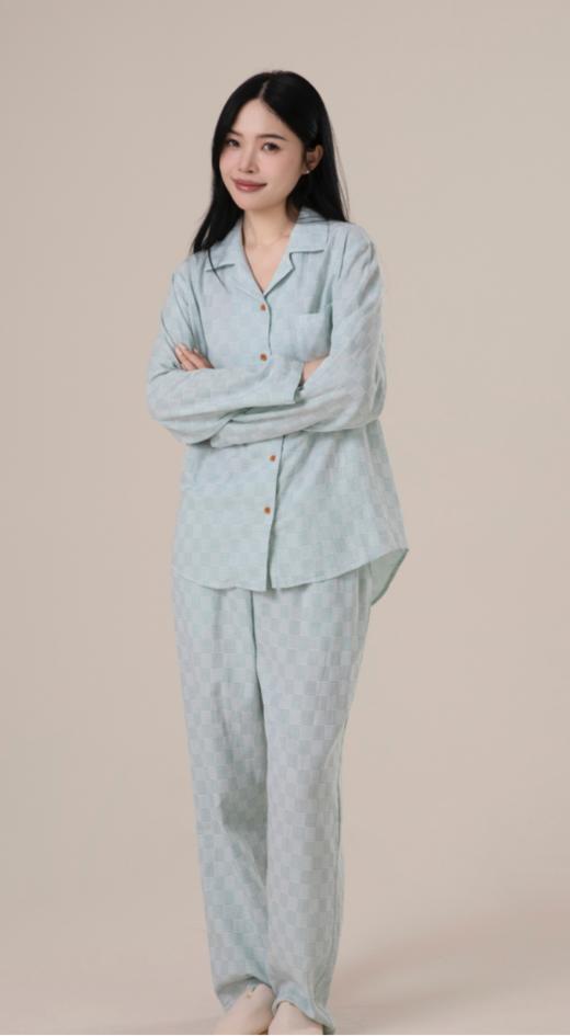 👏 【格调家·巴洛克风长袖情侣款家居服套装】 松弛作家的睡衣，温润不燥 🥳软过羊绒🐑的棉双层纱，全网纱布类鼻祖👴最高品质尘埃价❣️可货比100家亲身感受‼️ 商品图6