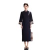 SKY 23079时尚改良新中式长款倒大袖旗袍拼接日常可穿 商品缩略图4