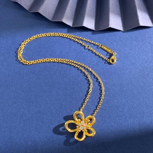 YS05-梵克雅宝 花边造型设计 金色项链（XK） 商品图4