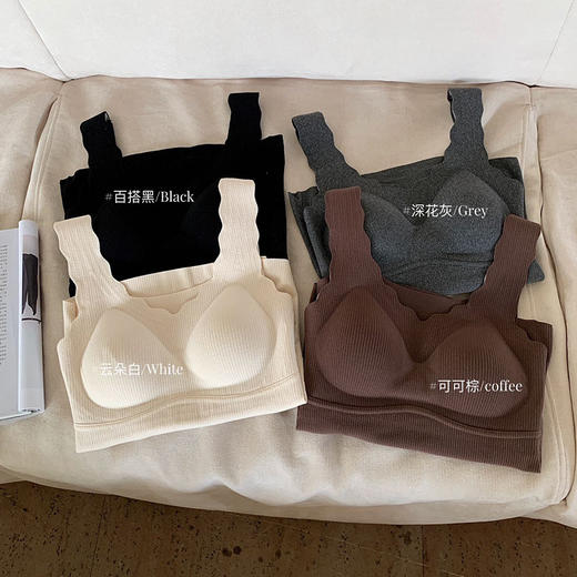 秋冬【慕思绒一体发热背心】绵羊毛蚕丝保暖内衣  发热一体式带文胸背 心可外穿内搭打底衣 商品图2