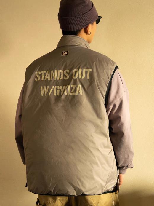 GYOZA PASTA/GP25AW-C057/棉两面穿棉服马甲外套男女 商品图1