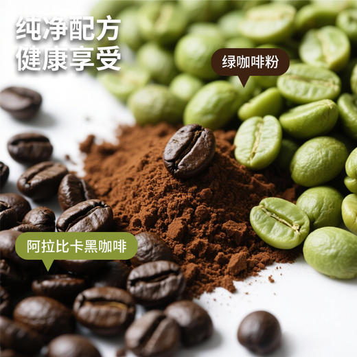 【鲨鱼菲特300-200】绿燃黑咖啡阿拉比卡咖啡豆冻干咖啡粉零糖零脂肪健身速溶 商品图3