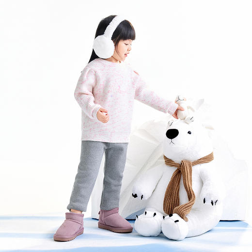 【实体店同款】女童全腰针织打底夹裤冬季新款安奈儿童装XG546016 商品图3