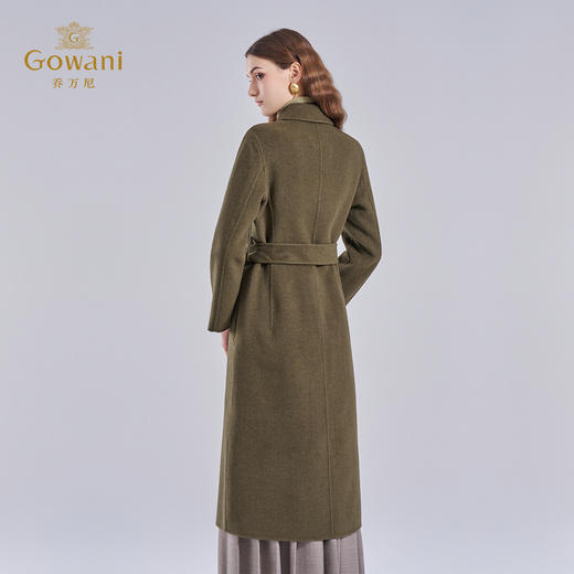 【羊绒】乔万尼绵羊毛羊绒中长款毛呢外套新品收腰经典EF4A151 商品图4