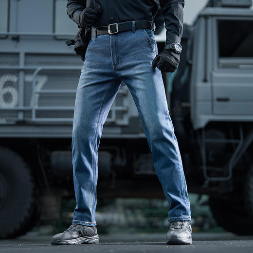 【龙牙上新】直筒龙牙隐之火岩战术防寒直筒牛仔裤 商品图1