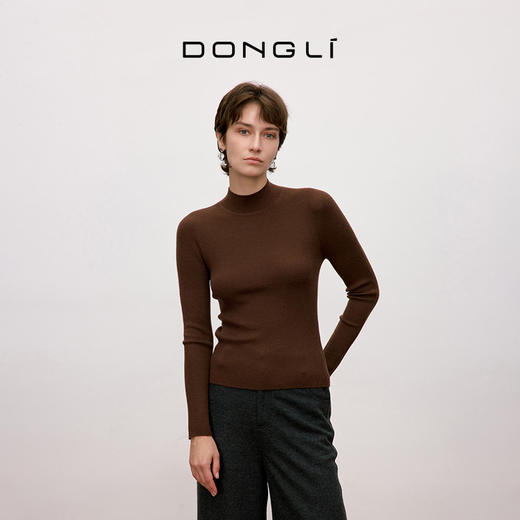 东黎 • 你本珍贵 山羊绒女士秋季圆领套衫 5577 商品图2