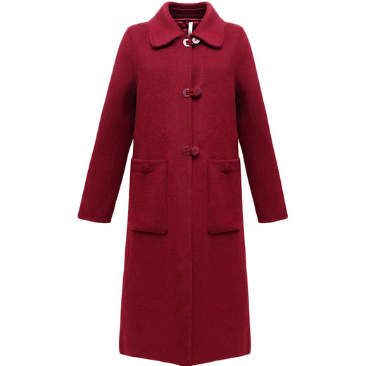 QYM 7258036-Y两件套双面毛呢大衣内胆可拆保暖呢子外套 商品图4