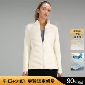 官网1690！lu家同款秋冬新款薄款加绒立领羽绒服女 90鸭绒蓄热保暖修身潮流时尚外套