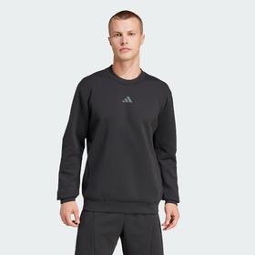 Adidas阿迪达斯TRAINING CREW SWEATSHIRT 男子太空棉挺阔有型长袖圆领卫衣套头衫JJ4642