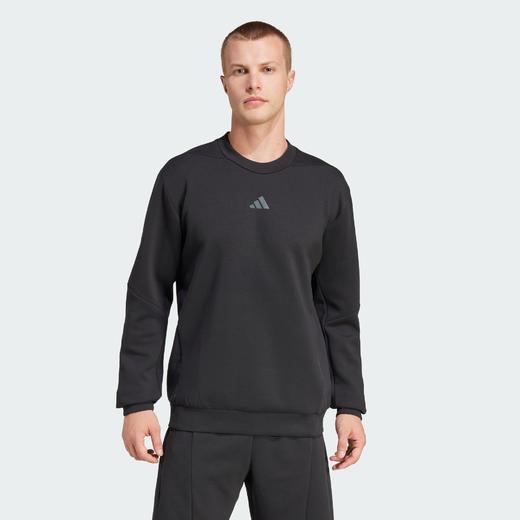 Adidas阿迪达斯TRAINING CREW SWEATSHIRT 男子太空棉挺阔有型长袖圆领卫衣套头衫JJ4642 商品图0