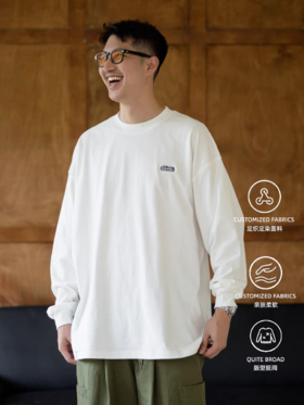 GYOZA PASTA/GP25AW-C052/简约长袖小领口卫衣打底T恤