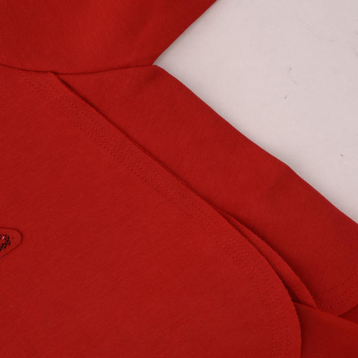 棉果果冬季新品新年款女童中国红喜庆节日氛围空气层中国风连衣裙M522700425770 商品图5