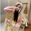 【GZ】无忧购珊瑚绒连帽睡袍绒加厚保暖长款外穿家居服（截单后3-5天发货) 商品缩略图10
