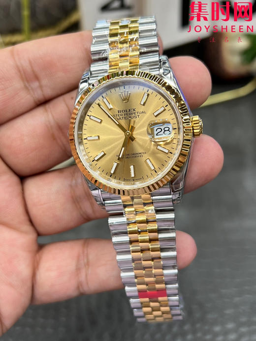 劳力士 VS日志36系列 间金款36mm 男士腕表 3235机 五珠带 表径36mm 小手腕福音 商品图4