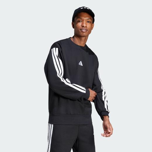 Adidas阿迪达斯ESSENTIALS FLEECE SWEATSHIRT男子 加绒运动休闲套头衫JE6304 商品图2