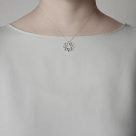 订购20周到｜BUBUN-organ RADIAL [M]-冷工玻璃 项链［日本设计师］