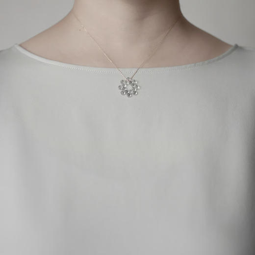 订购20周到｜BUBUN-organ RADIAL [M]-冷工玻璃 项链［日本设计师］ 商品图0