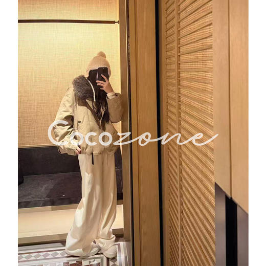 COCO ZONE 刘 一一 90鹅绒毛领拉链口袋鹅绒服 CD2A2753 商品图1