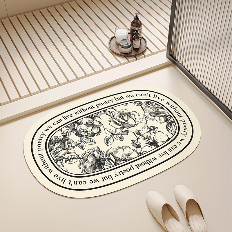 鱼sir亲测专属 慢说浴室地垫橡胶底浴室垫