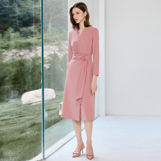 IWY/高级感宴会西装连衣裙女气质收腰显瘦通勤长裙名媛正装裙J25Q243 商品图4