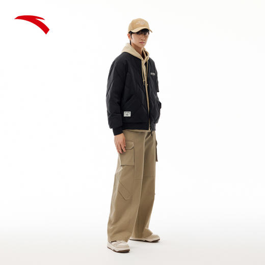 安踏短款羽绒服男士冬季防泼水棒球领夹克鸭绒保暖外套152548917 商品图0