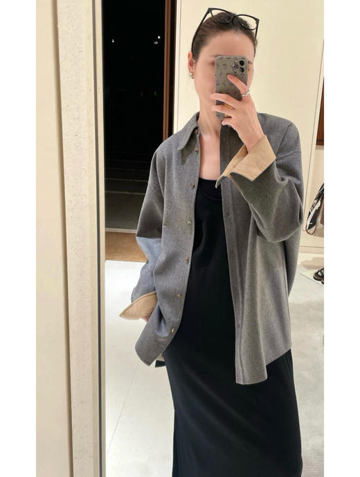 113-3 小禾 双面呢 衬衫式外套 商品图13