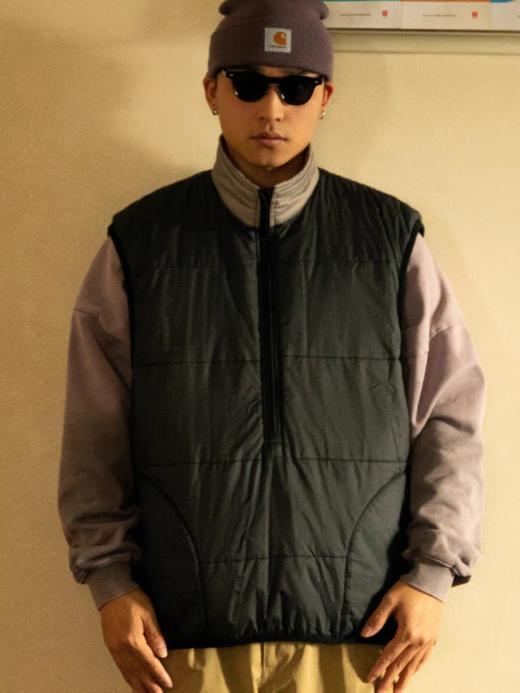 GYOZA PASTA/GP25AW-C057/棉两面穿棉服马甲外套男女 商品图0