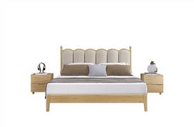 实木带软包床/DJ5116