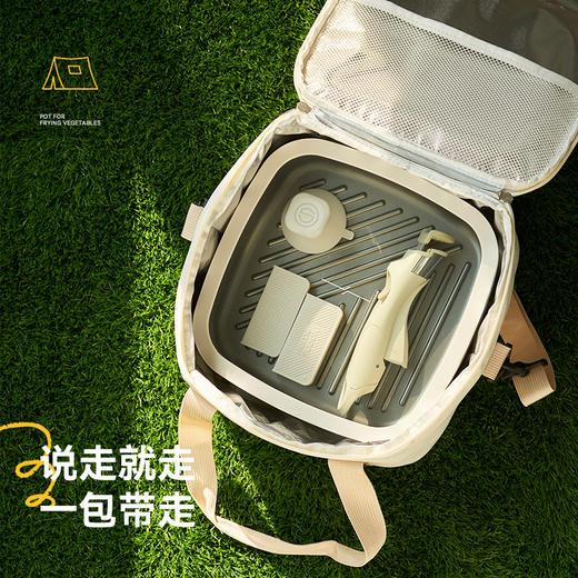 kimscook魔方锅方形不粘锅炒锅可拆卸手柄平底锅煎炒锅套装汤锅 商品图1