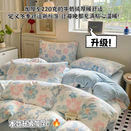 【🔥 史诗级清仓❗ 双11年度大促 |品牌撤单💲工厂回笼资金❗】母婴级A类高品质牛奶绒四件套✨专柜688 💥破价119元起❗2折秒，活性印染~贵妇级质感！美到你的心巴上！冬天再也不怕冻手冻脚了~ 商品图6