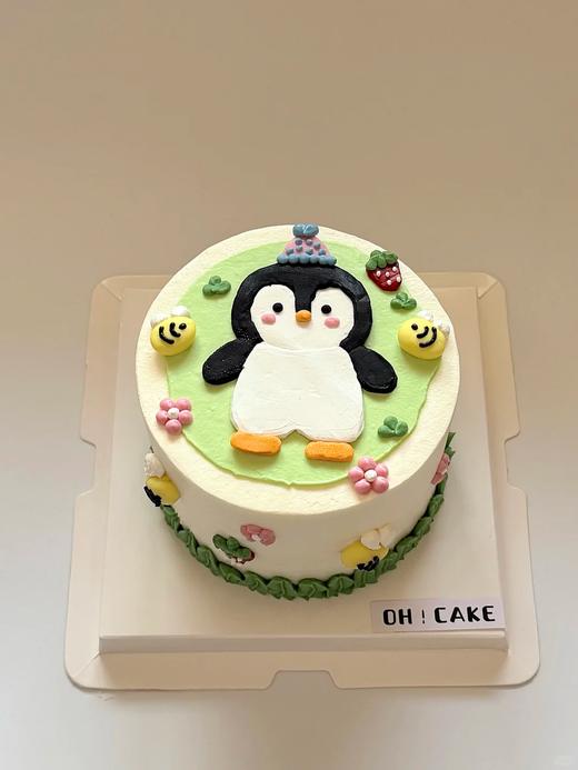 多款式~企鹅手绘卡通蛋糕-低糖处理无添加 商品图2