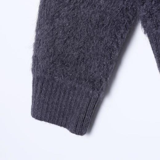 271SDSA秋冬新款痞帅男装潮牌短款绒面拉链立领针织衫百搭开衫毛衣 商品图4