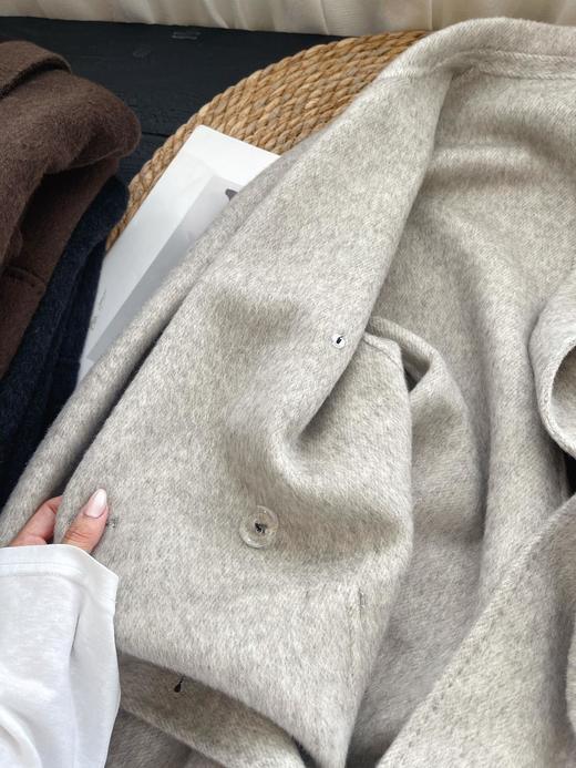 【长款牦牛绒看得见的轻奢质感秋冬必备的保暖御寒大衣外套ME4194】 商品图5