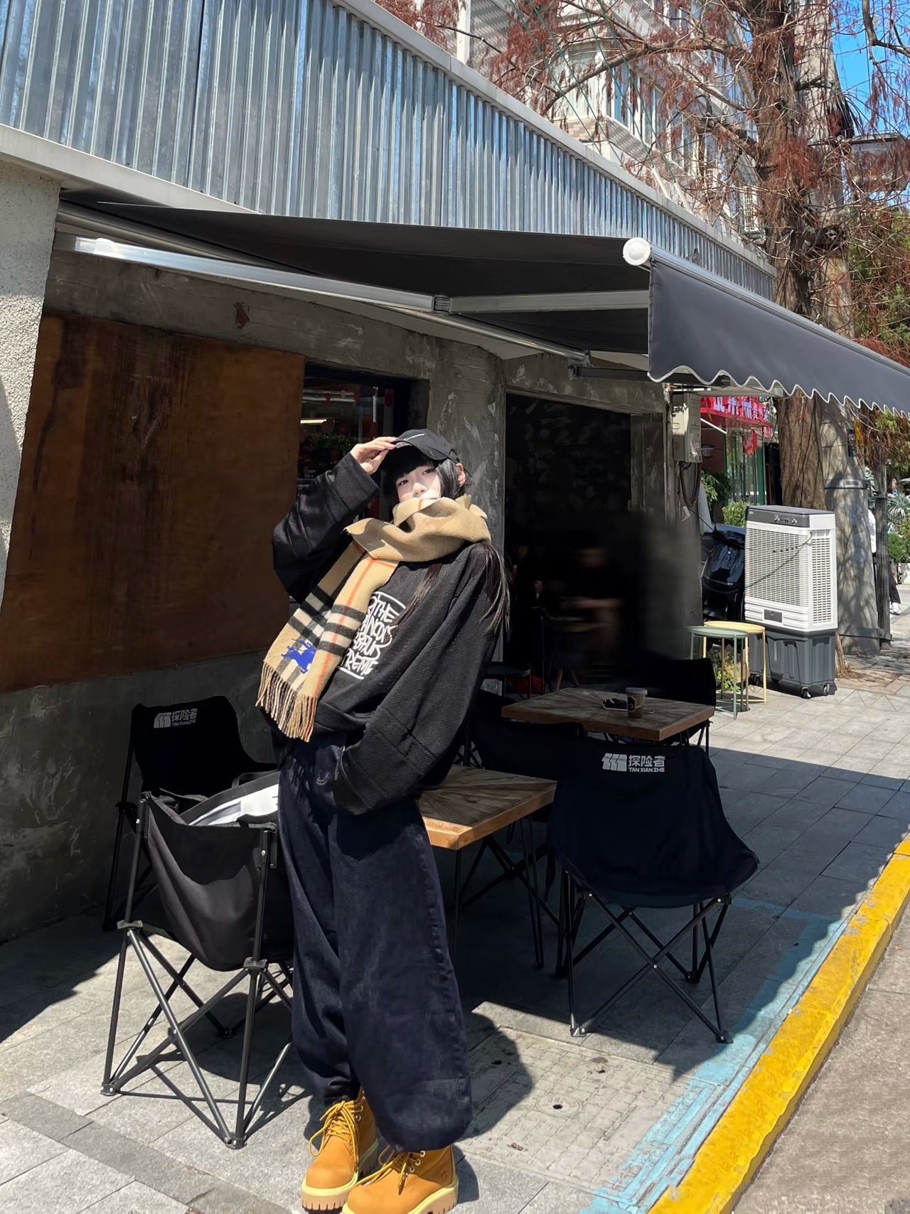 【代购级 出入专柜无压力】Burberry双面羊绒围巾 经典的格纹配上战马提花 超显气质和高级 不过时的一款~