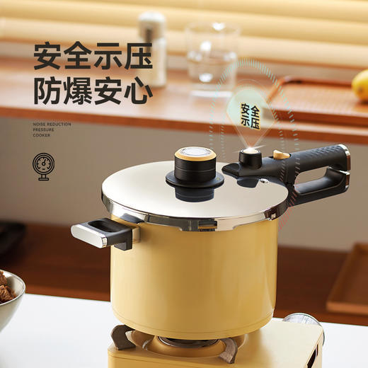 kimscook高压锅防爆大容量小型微压力锅煲炖汤家用燃气电磁炉通用 商品图3