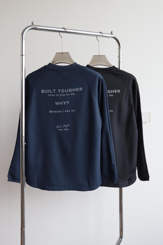 哥L比亚 黑标限定华夫格长袖T恤 CX236 商品图5