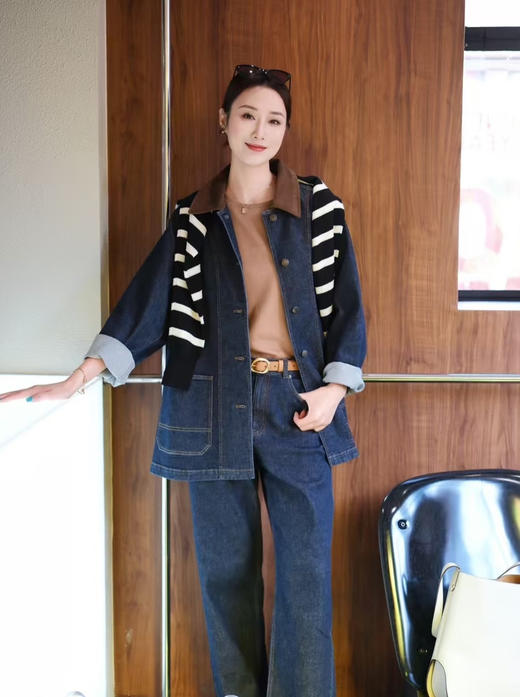 XY32-小禾 土壤系列 加绒牛仔裤（SS） 商品图5