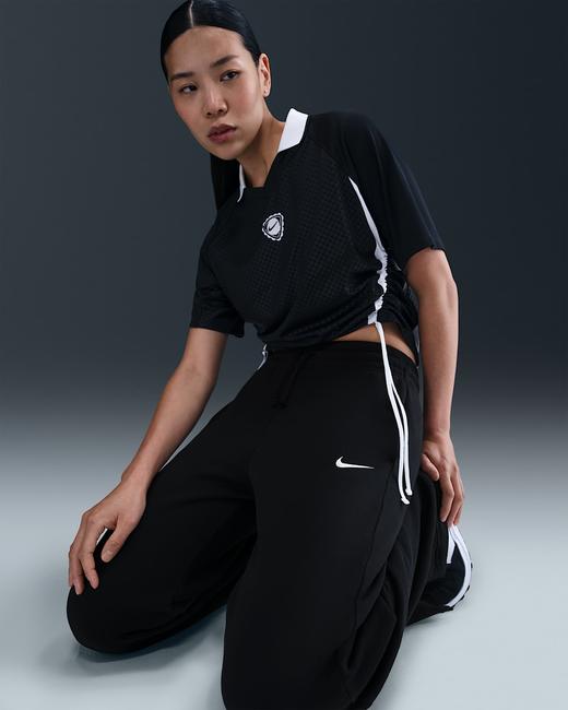 Nike 耐克Sportswear Phoenix Fleece 女子加绒高腰阔腿长裤IH1012-010 商品图1