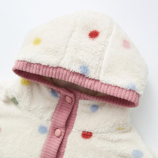 芬腾新款女士睡衣秋冬款珊瑚绒加绒加厚保暖连帽长袖睡裙家居服 商品图2