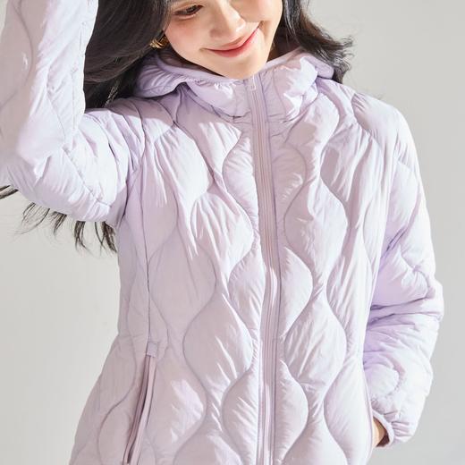 「高货sh」全新升级【铂金会员330/天猫449/差价119】(01703)洛诗琳轻薄90白鸭绒羽绒服2025冬季时尚休闲连帽保暖外套 商品图1