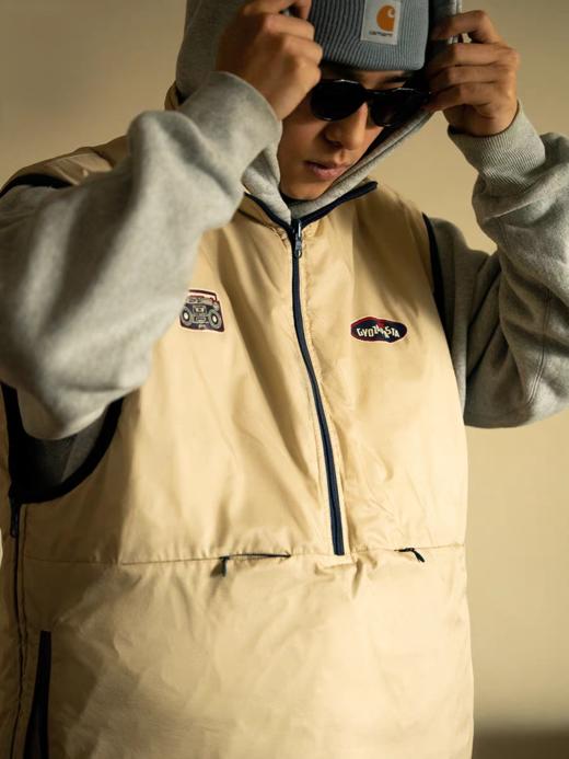 GYOZA PASTA/GP25AW-C057/棉两面穿棉服马甲外套男女 商品图4